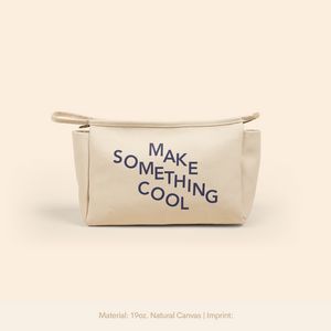 Natural Canvas Beige Logo Front