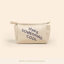 Natural Canvas Beige Logo Front