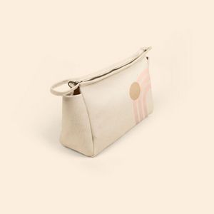 Natural Canvas Beige Logo Angle