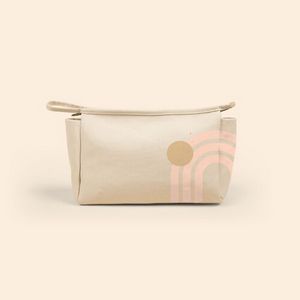 Natural Canvas Beige Logo Front