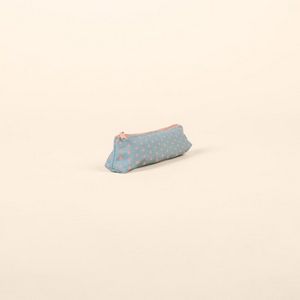 French Wash Denim Blue/Peach Pink Logo Angle