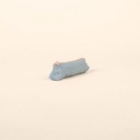 French Wash Denim Blue/Peach Pink Logo Angle