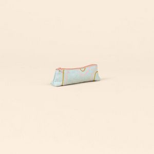Beach Wash Denim White/Peach Pink Logo Angle