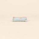 Beach Wash Denim White/Peach Pink Logo Front