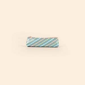 Teal Blue/Peach Pink Blank Front