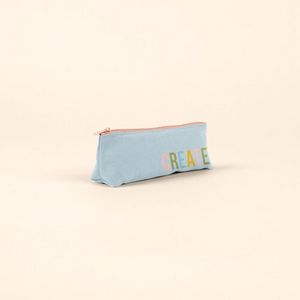 Powder Puff Blue/Peach Pink Logo Angle