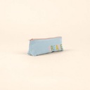 Powder Puff Blue/Peach Pink Logo Angle
