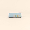 Powder Puff Blue/Peach Pink Logo Front