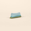 French Wash Denim Blue Logo Angle