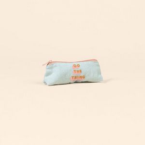Beach Wash Denim White Logo Angle