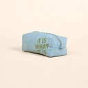 French Wash Denim Blue Logo Angle