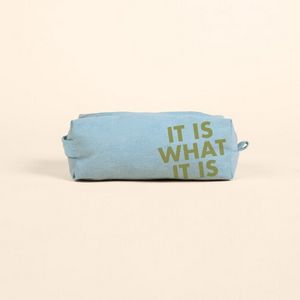 French Wash Denim Blue Logo Front