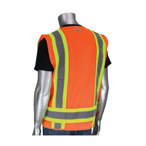 Orange/Silver/Yellow Blank Back View