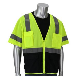 Yellow/Black/Silver Blank Front View