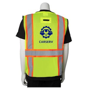 Yellow/Silver/Black/Orange Logo Back View