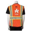 Orange/Silver/Black/Yellow Logo Back View