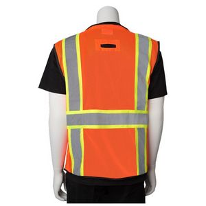 Orange/Silver/Black/Yellow Blank Back View