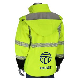 Yellow/Black/Silver Logo Back View