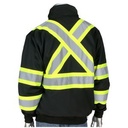 Black/Silver/Yellow Blank Back View