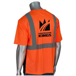 Orange/Black/Silver Logo Back View