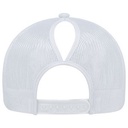 White Blank Back View