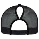 Black Blank Back View