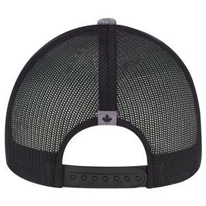 Gray/Black/Red Blank Back View
