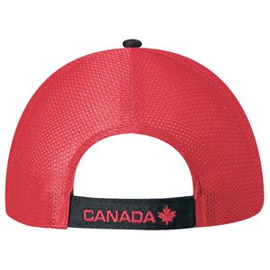 Black/Red Blank Back View