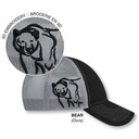 White/Black Blank Bear Swatch
