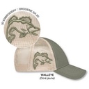 White/Gray Blank Walleye Swatch