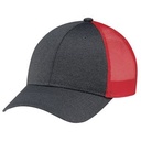 Black/Washed Red