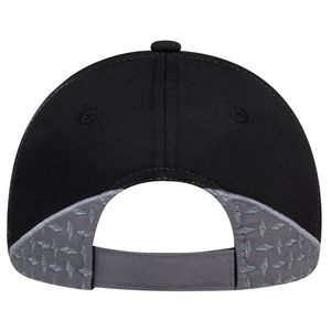 Charcoal Gray/Black Blank Back View