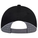 Charcoal Gray/Black Blank Back View