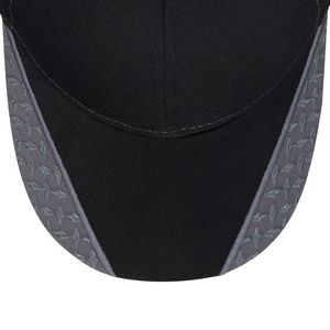 Charcoal Gray/Black Blank Front Peak
