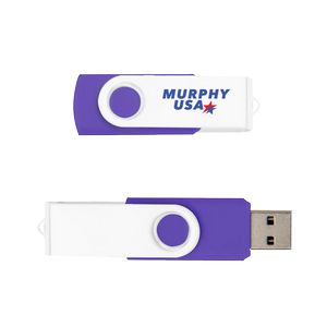 White & Purple Branded