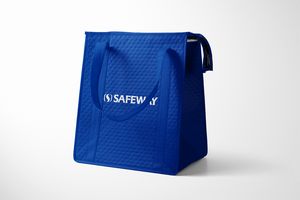 Royal blue branded