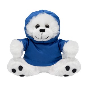 1200 BEAR WHT HOODIE