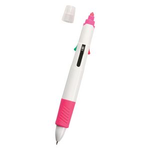 WHITE WITH PINK