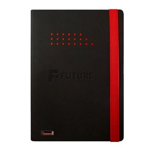Black/Red Deboss