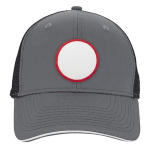 VHDW26284 charcoal/black front circle red patch