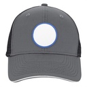 VHDW26284 charcoal/black front circle royal patch