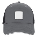 VHDW26284 charcoal/black front square black patch