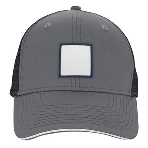 VHDW26284 charcoal/black front square navy patch