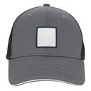 VHDW26284 charcoal/black front square navy patch