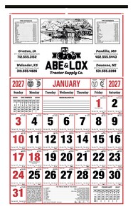 Skinner & Kennedy 8-Sheet Almanac Calendar image