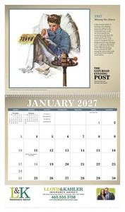 Triumph Calendars The Saturday Evening Post Illustrations by Norman Rockwell Calendar open image