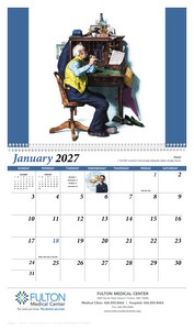 the Saturday Evening Post Rockwell Pharmacy Special Markets Calendar open image