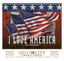 Triumph Calendars I Love America Calendar cover image