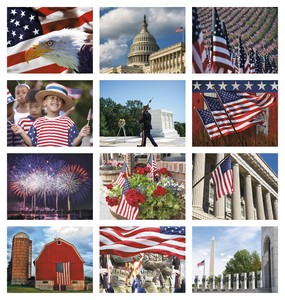 Triumph Calendars I Love America Calendar month image