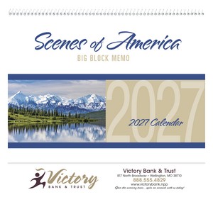 Triumph Calendars Scenes of America Big Block Memo Calendar cover image
